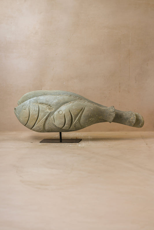 Stone Fish Sculpture - Zimbabwe - 99.1