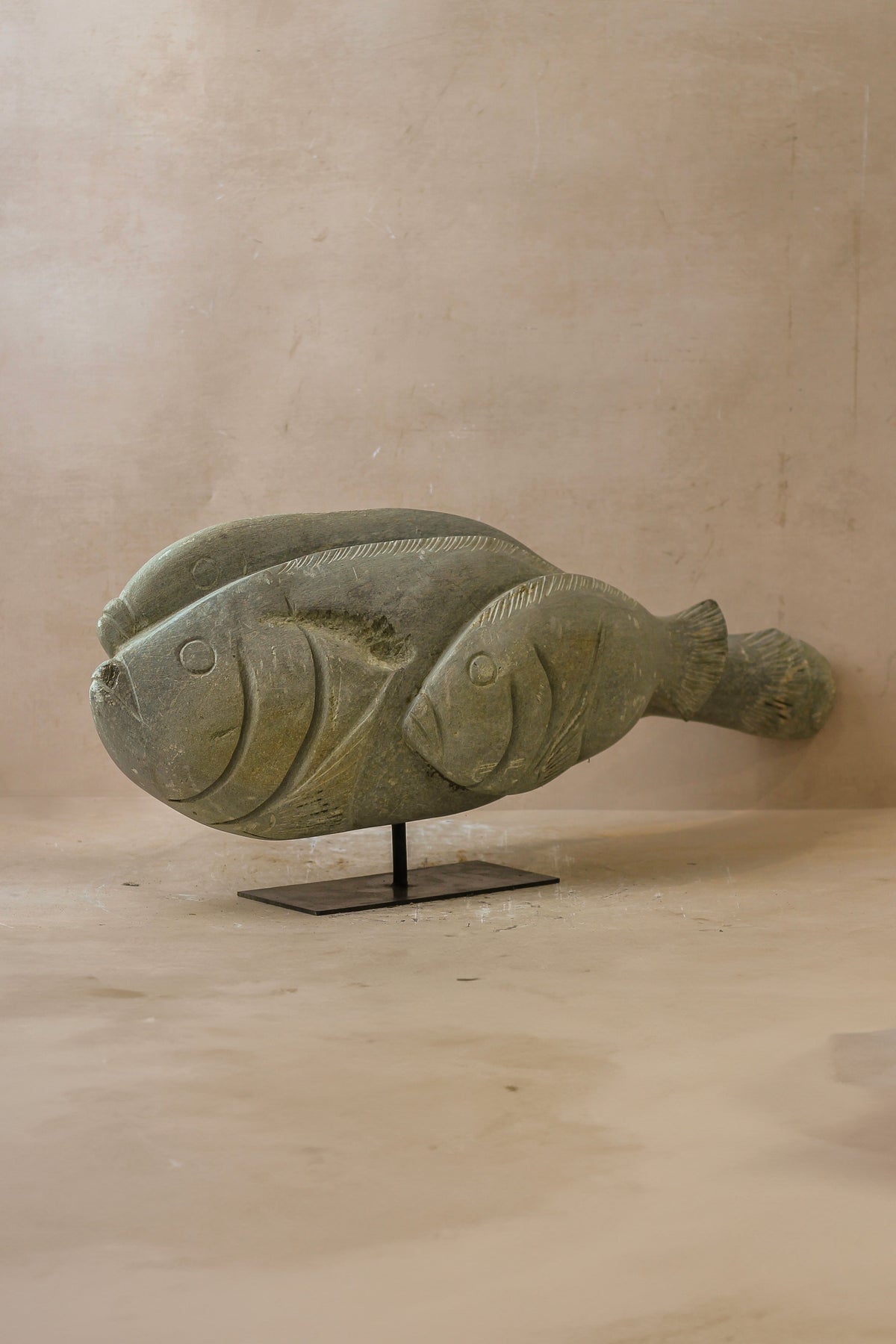 Stone Fish Sculpture - Zimbabwe - 99.1