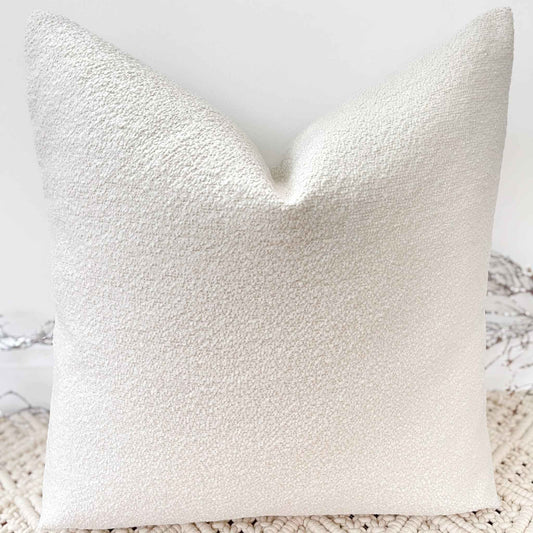 The Couture Cushion - The Luxury Ivory Boucle - Style No. 3