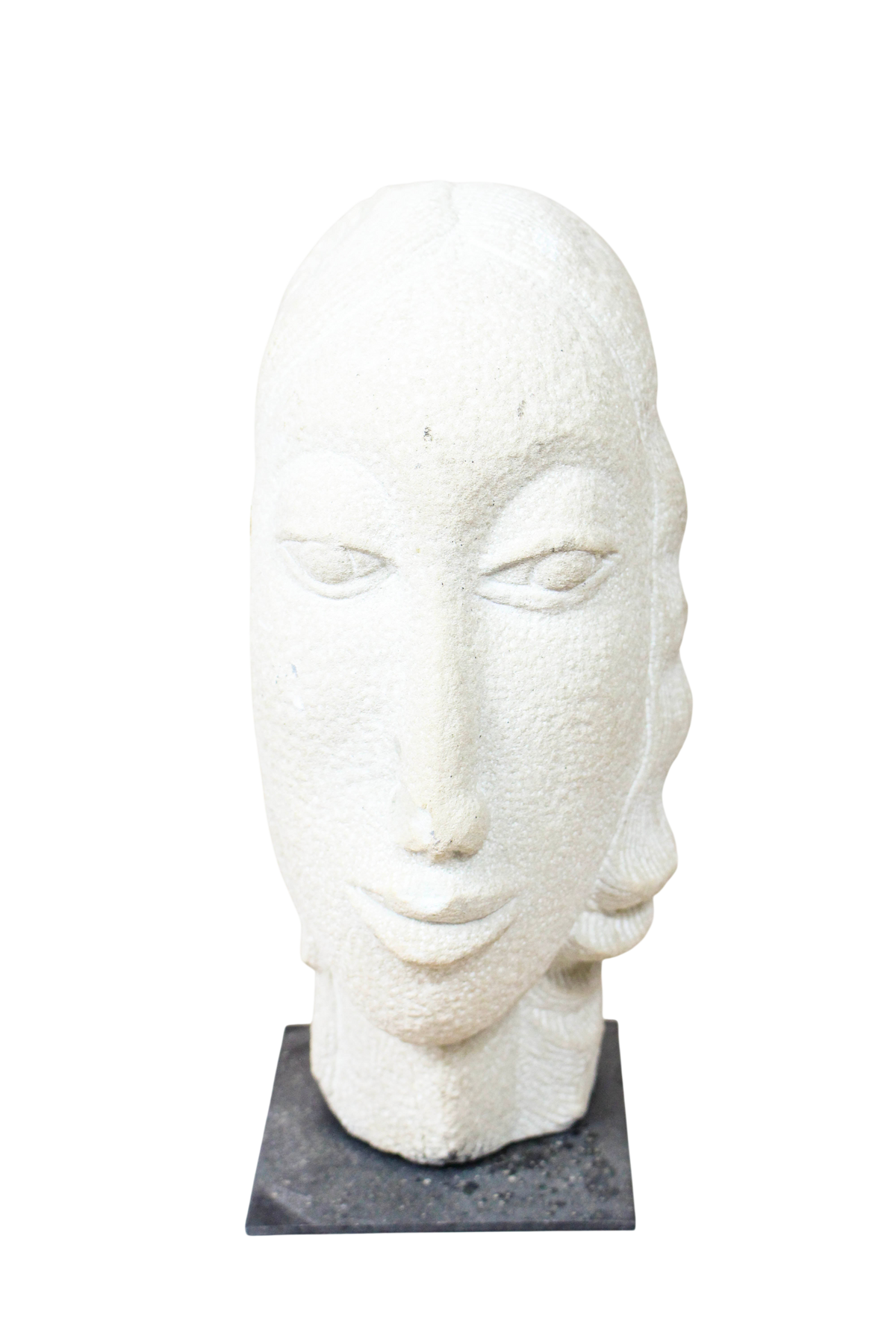 Stone head sculpture by Rizimu Chiwawa Zimbabwe 31.03