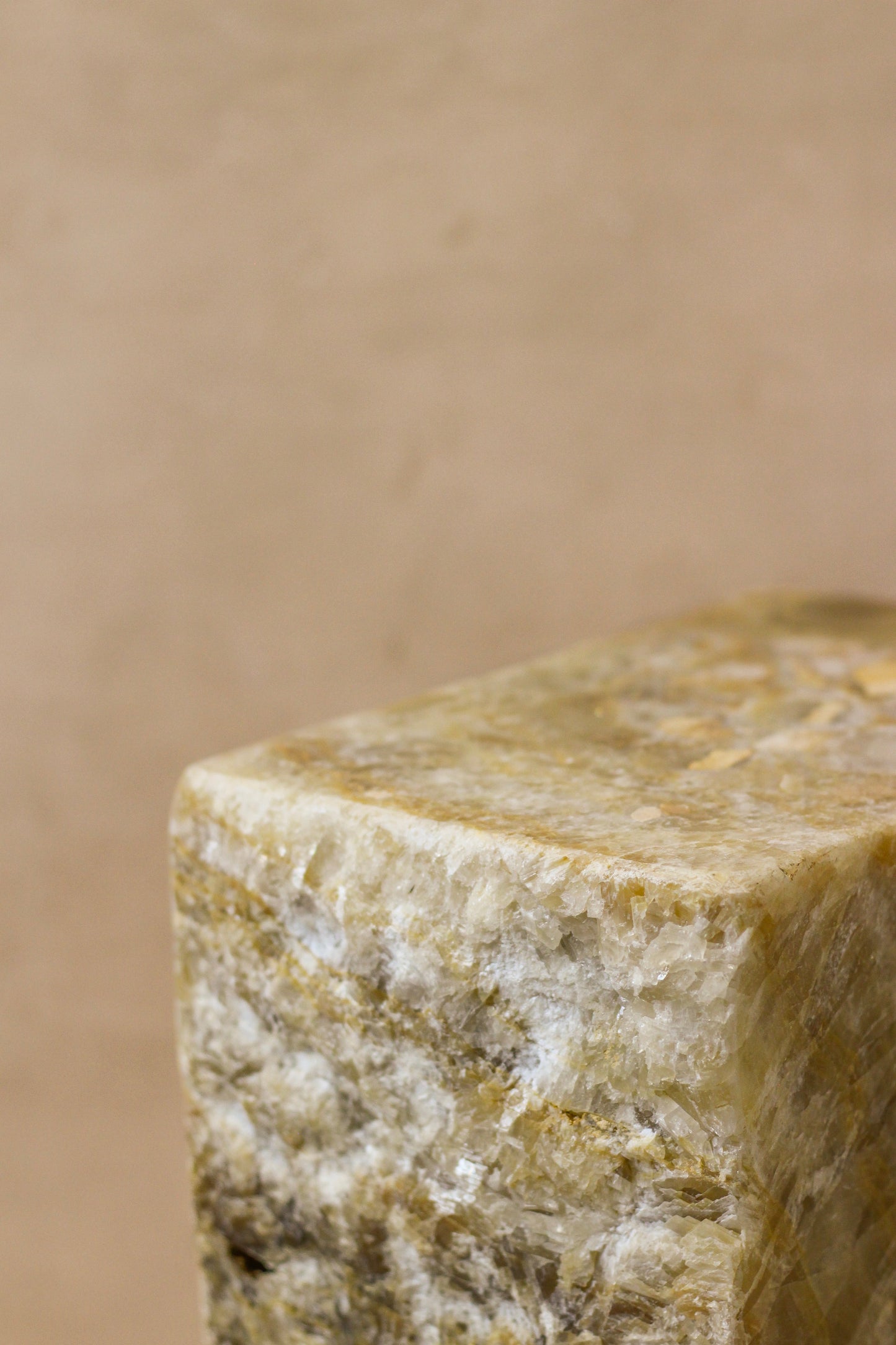 Onyx Side Table Pedestal Raw - Solid - No 1