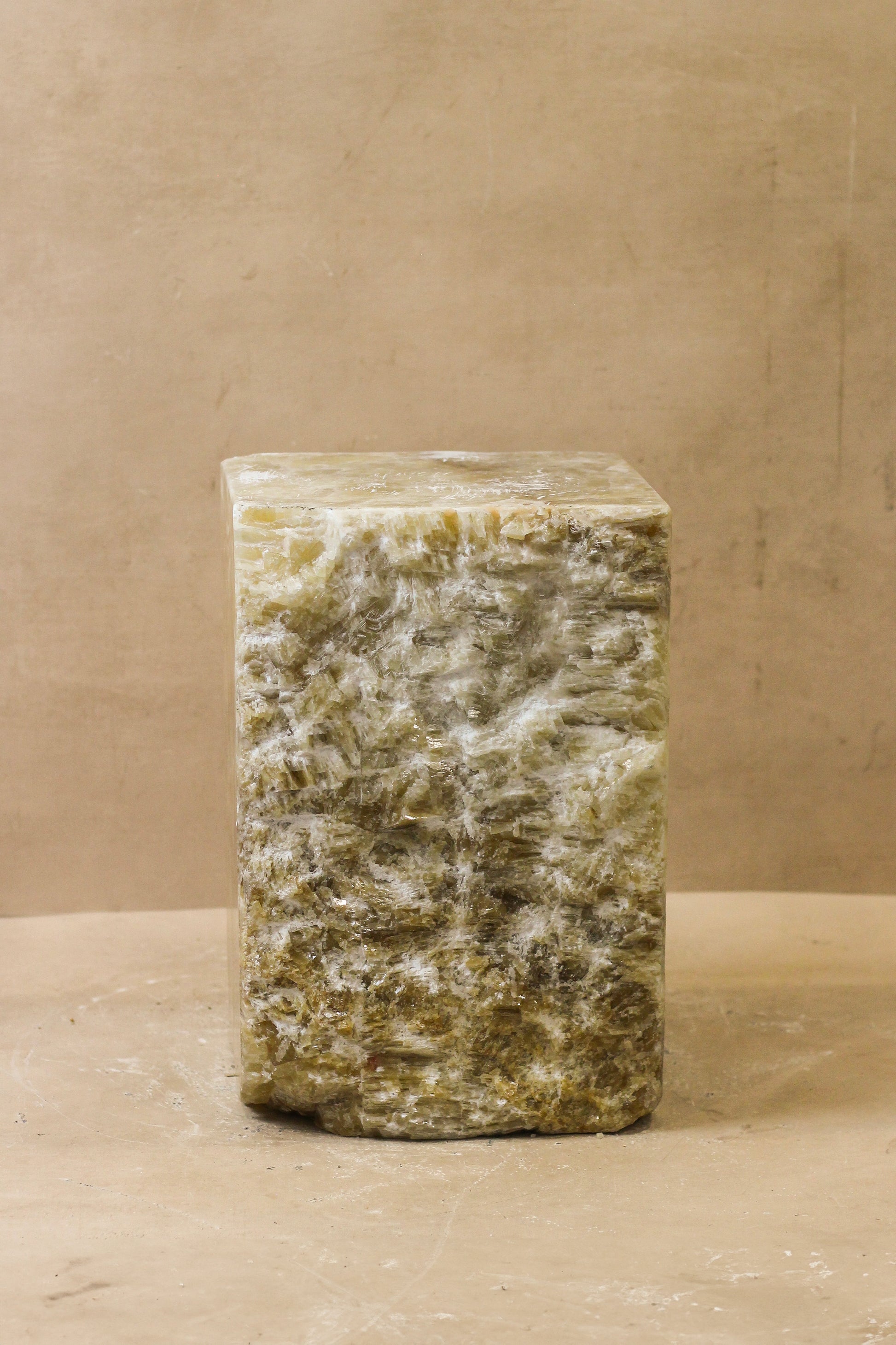 Onyx Side Table Pedestal Raw - Solid - No 4