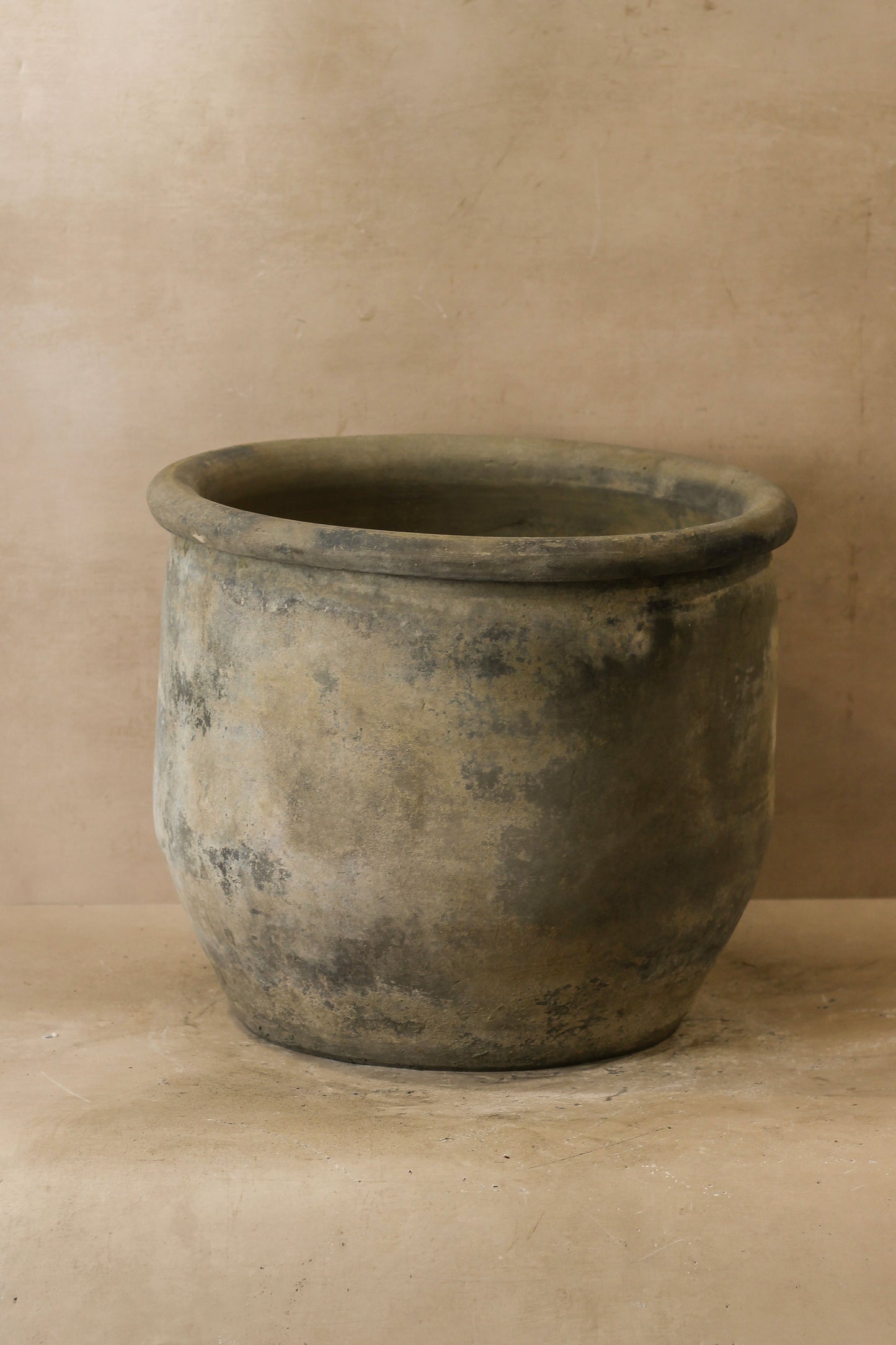 Big Old Grey Asian Pots - L005