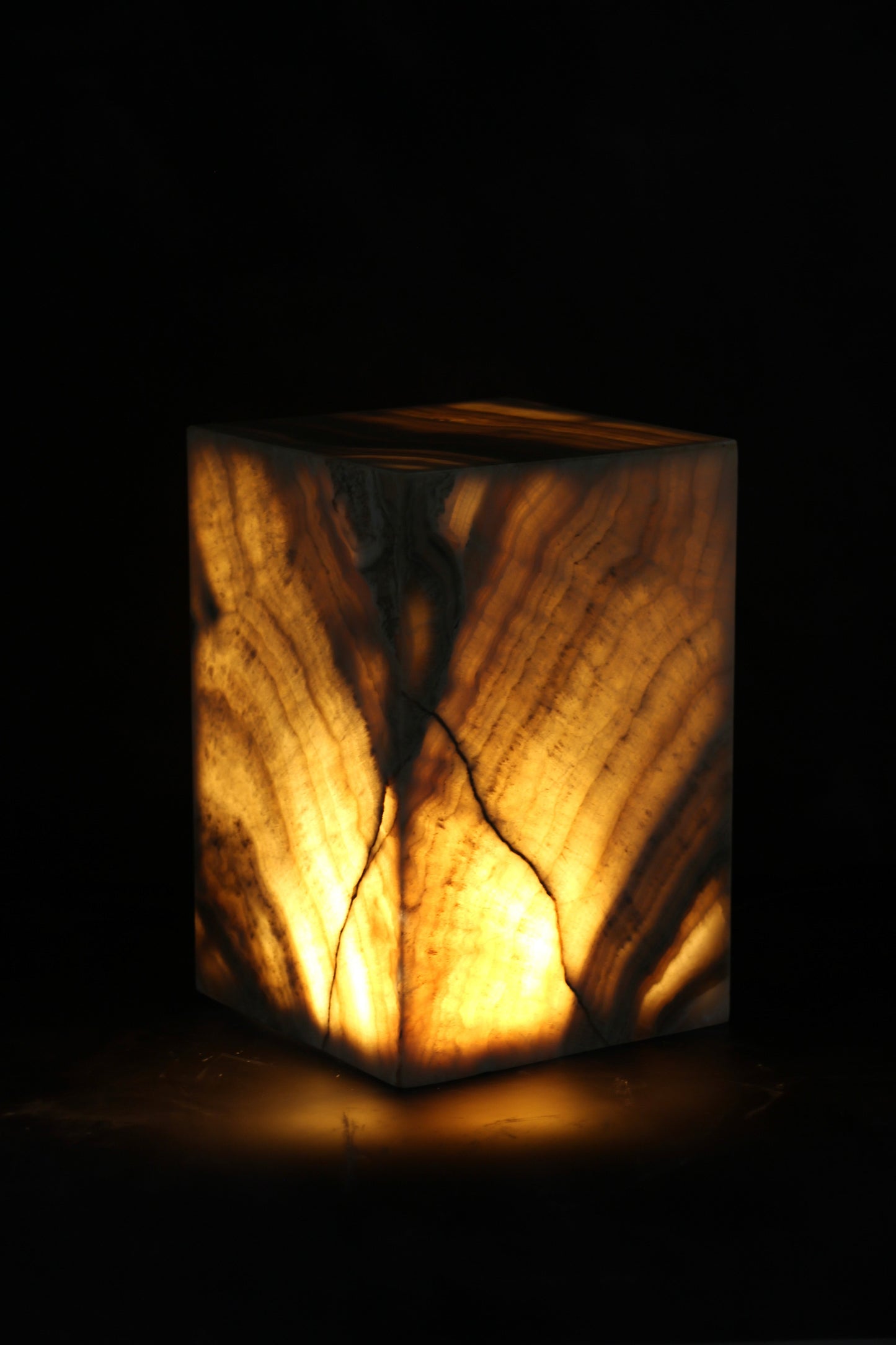 Onyx Side Table Pedestal - Hollow - No 10