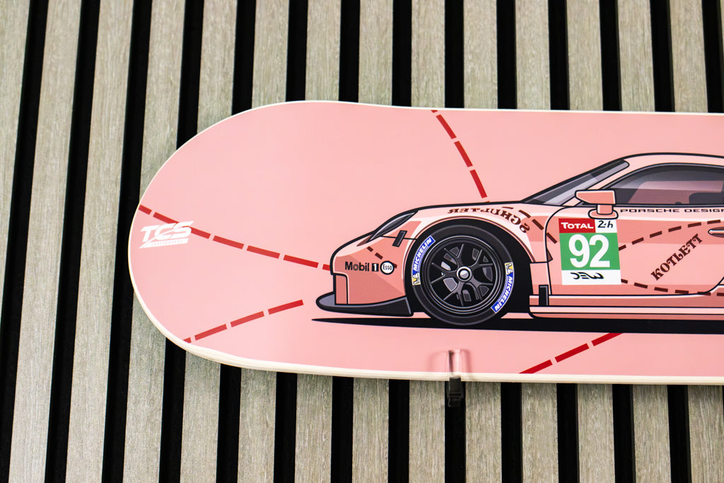 Porsche 911 Pink Pig RSR Skate Deck Wall Art