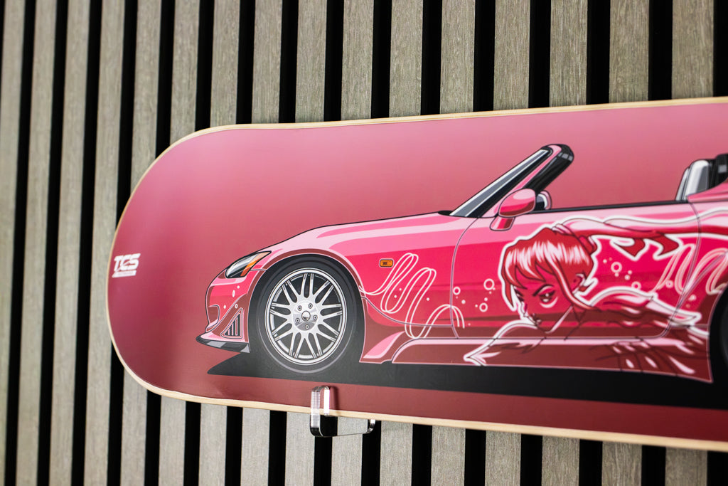 Suki's 2 F and 2 Finspired Skate Deck Wall Art