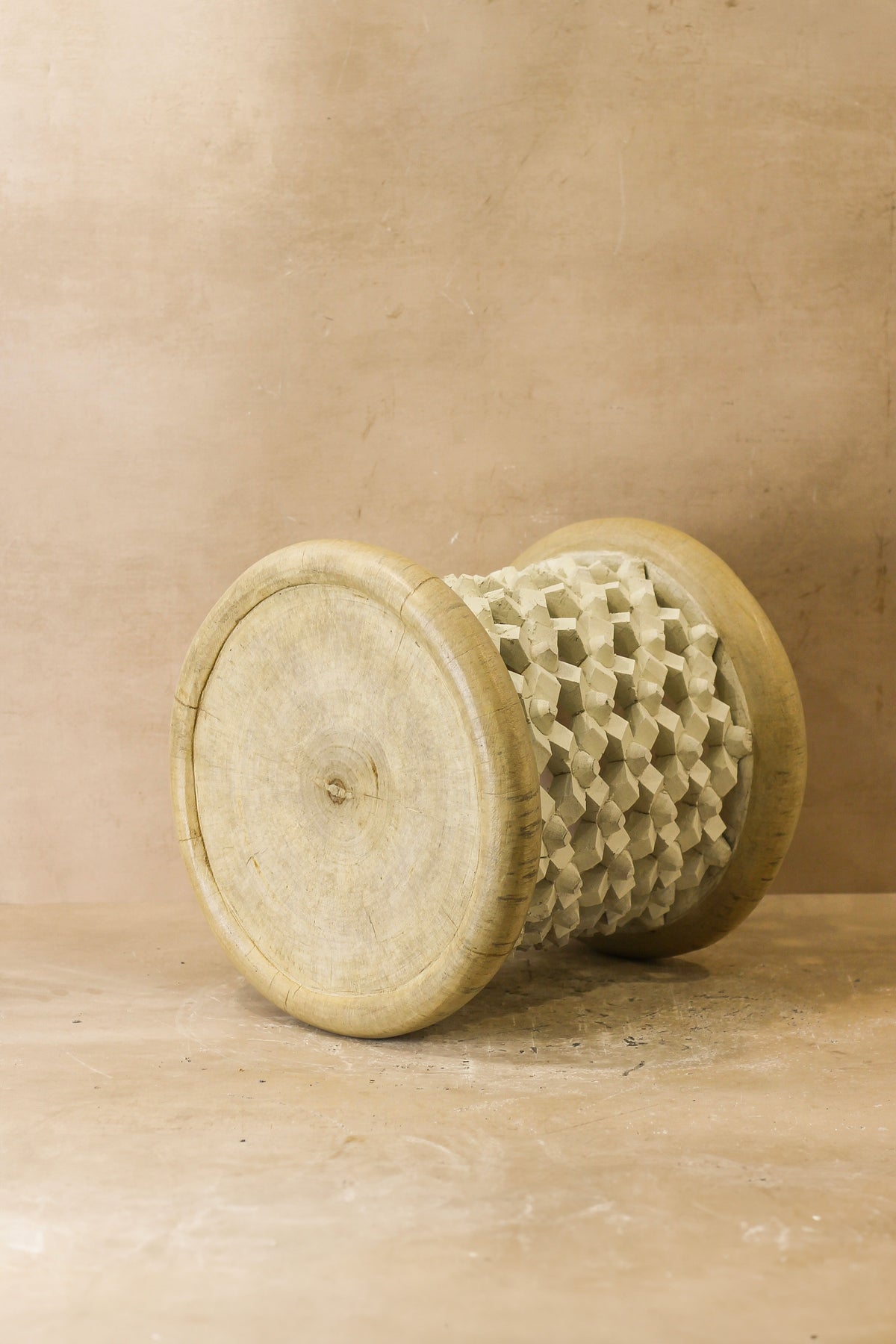 Bamileke Table - Natural/White - 123.1