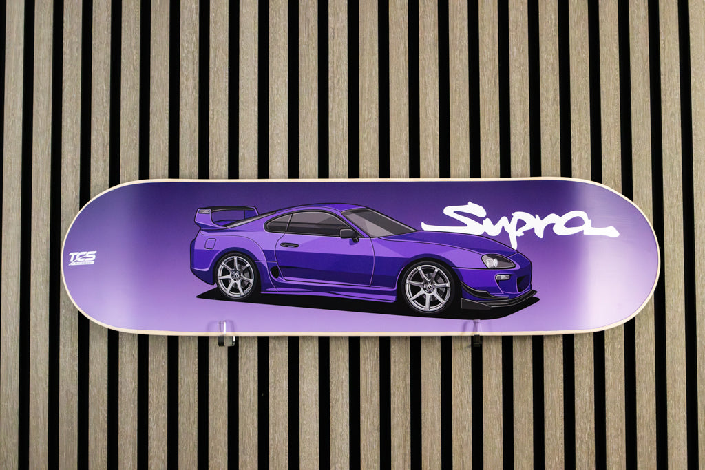 Purple Supra Skate Deck Wall Art