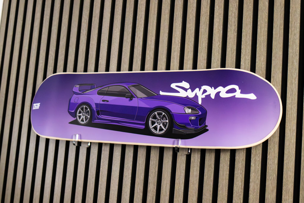 Purple Supra Skate Deck Wall Art