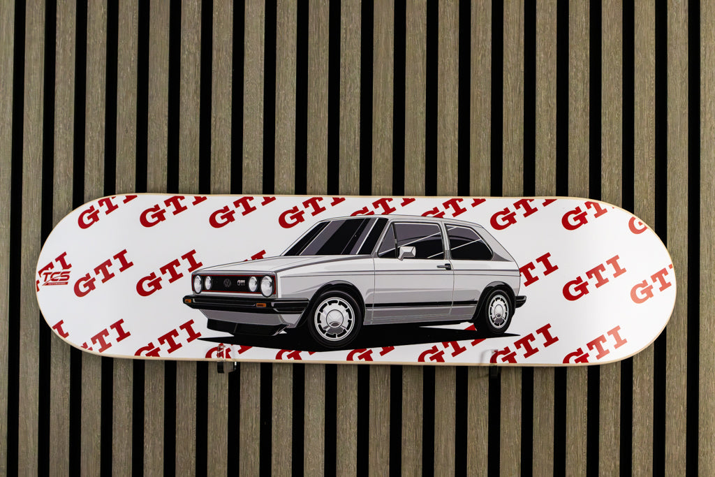 VW Golf (Mk1) GTI Skate Deck Wall Art