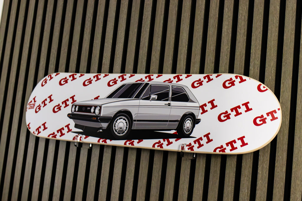 VW Golf (Mk1) GTI Skate Deck Wall Art