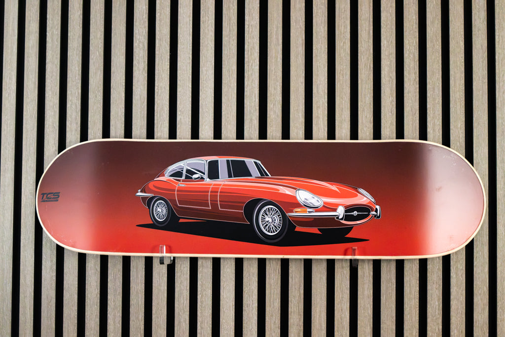 Jaguar E-Type Skate Deck Wall Art
