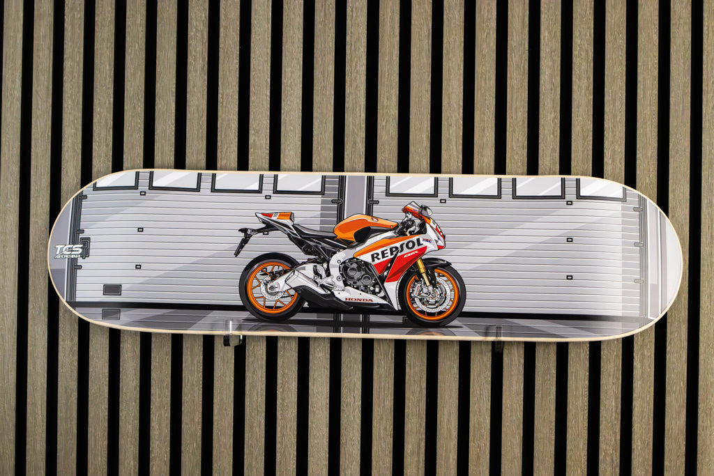 Honda CBR1000RR (Repsol Livery) Motorbike Skate Deck Wall Art