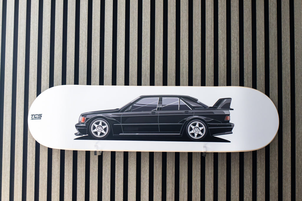 Mercedes-Benz 190E Skate Deck Wall Art