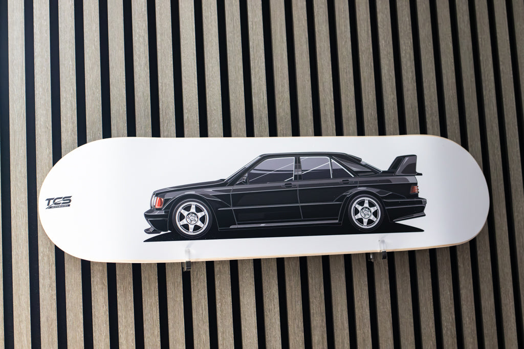 Mercedes-Benz 190E Skate Deck Wall Art