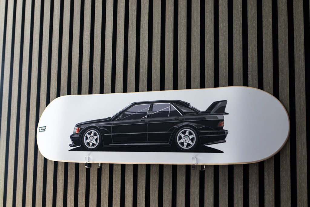 Mercedes-Benz 190E Skate Deck Wall Art