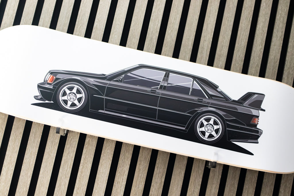 Mercedes-Benz 190E Skate Deck Wall Art