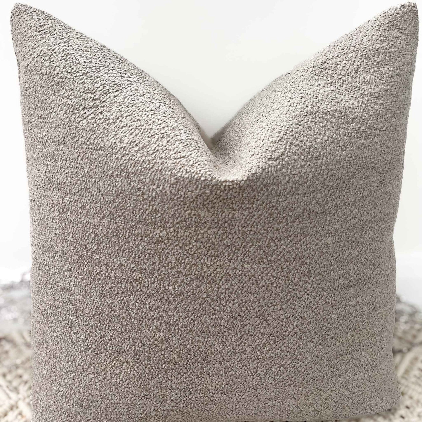 The Couture Cushion - The Luxury Natural Boucle - Style No. 16
