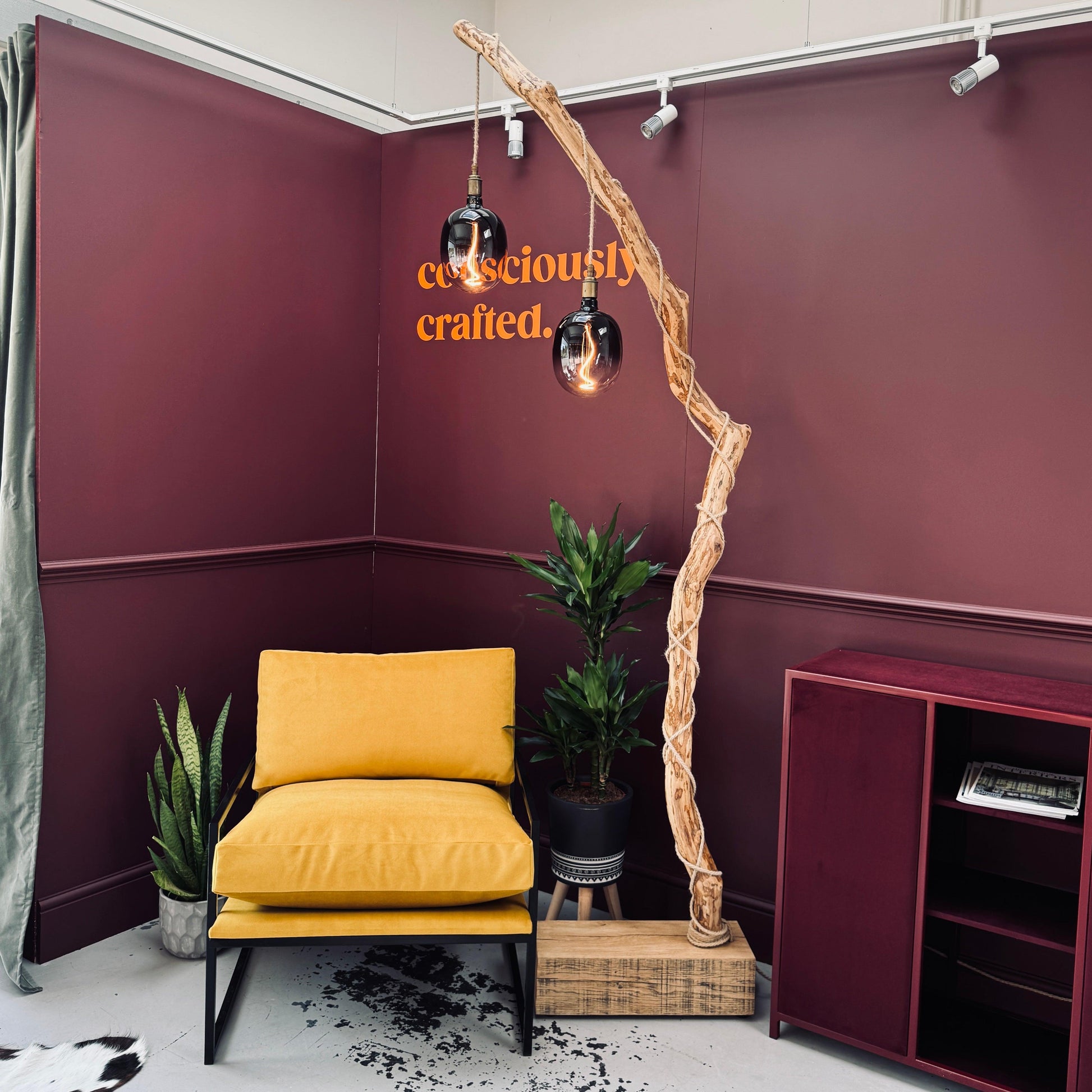 Tallulah – Rhododendron Floor Lamp | One of a Kind | Handmade in Devon