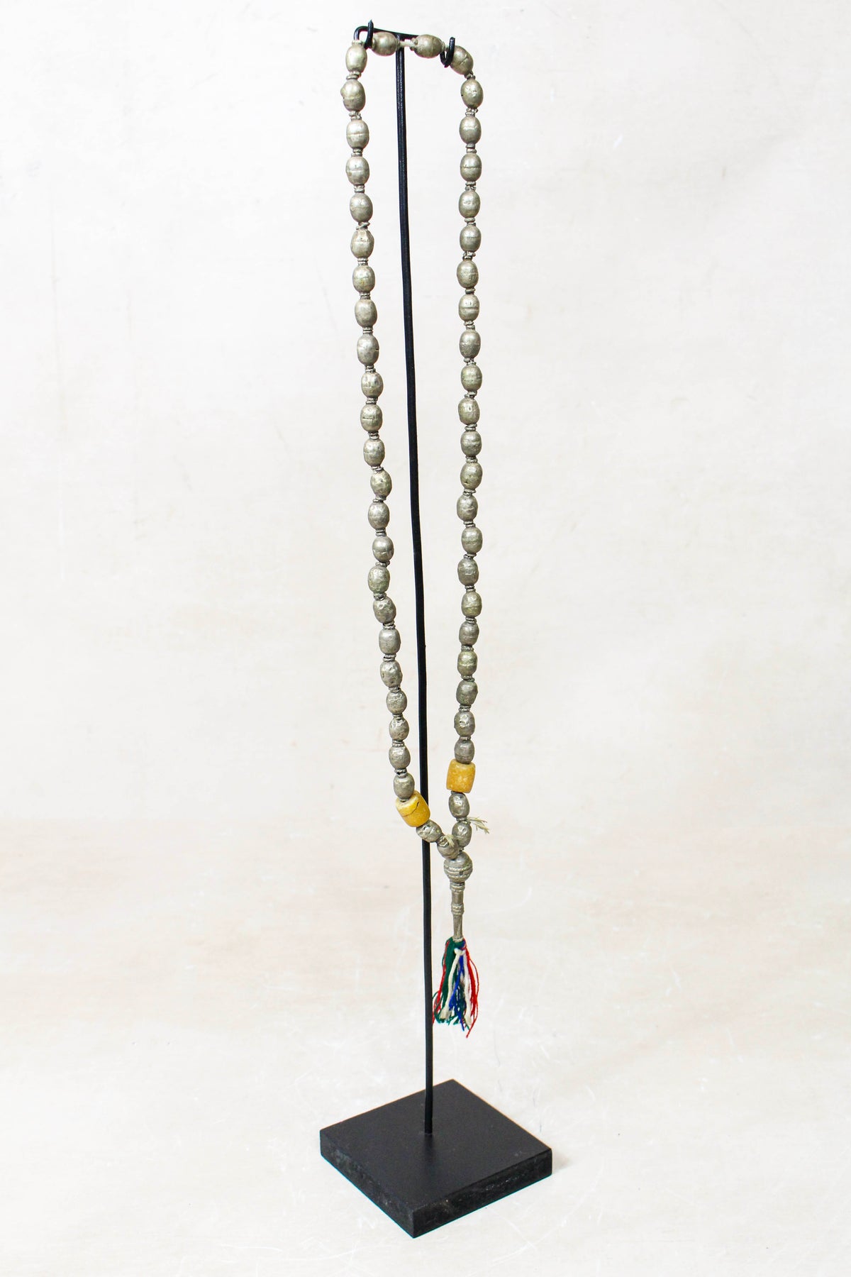 Ethiopian Silver Prayer Beads with Tassel 85.24