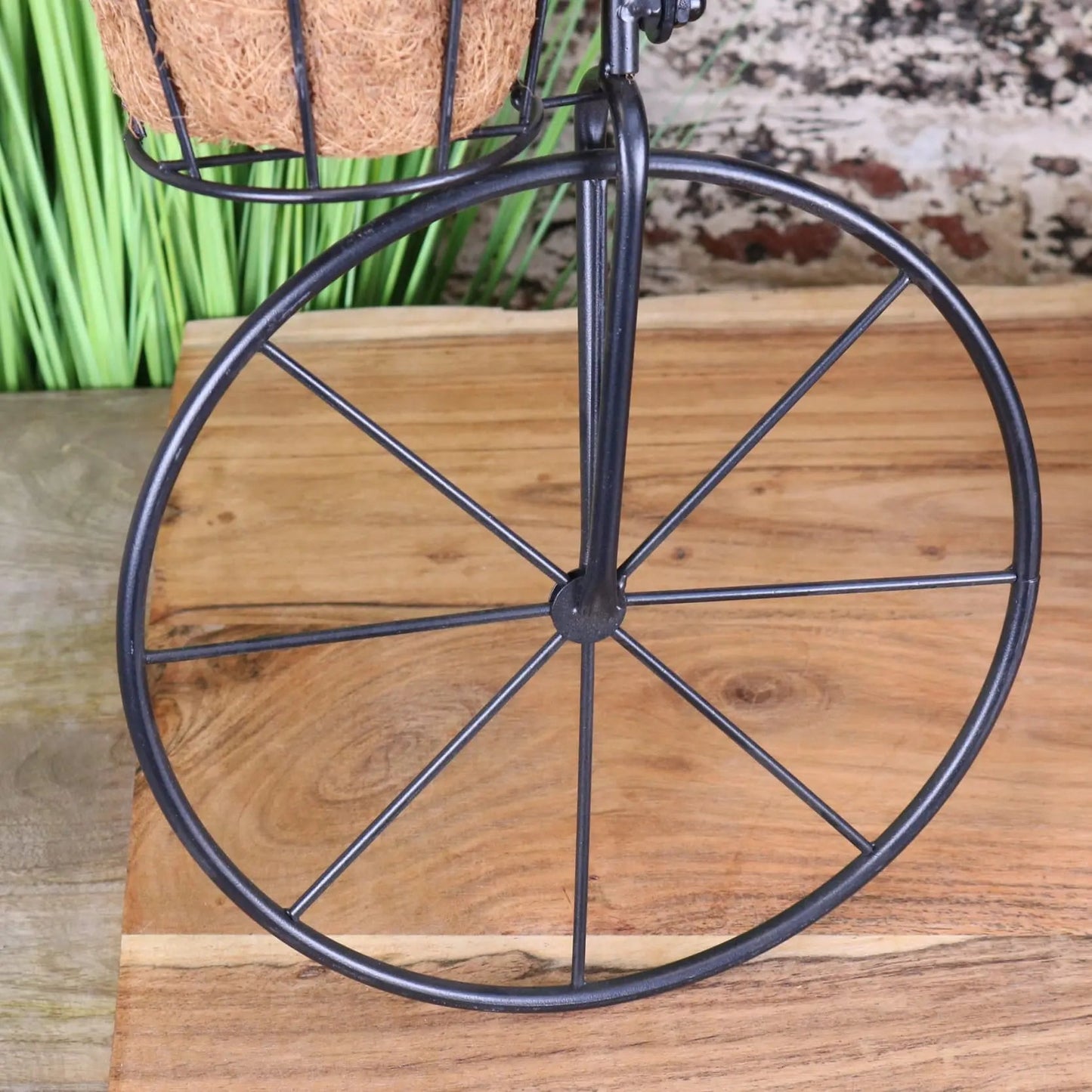 Bike Garden Planter Metal Vintage Black