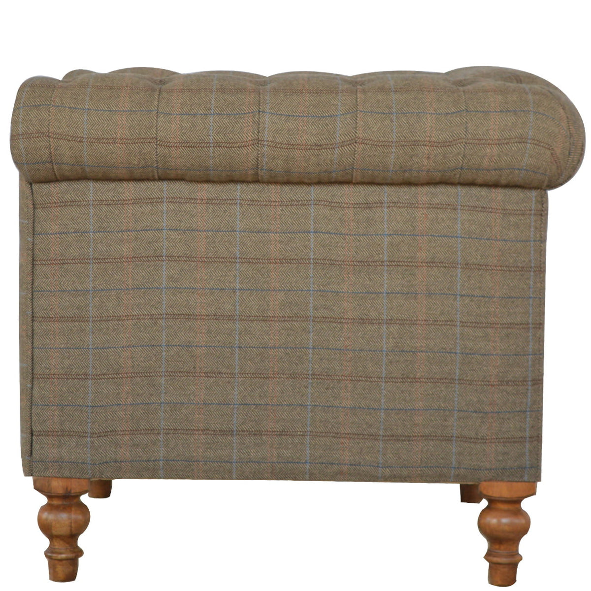 Multi Tweed 2 Seat Chesterfield Chair