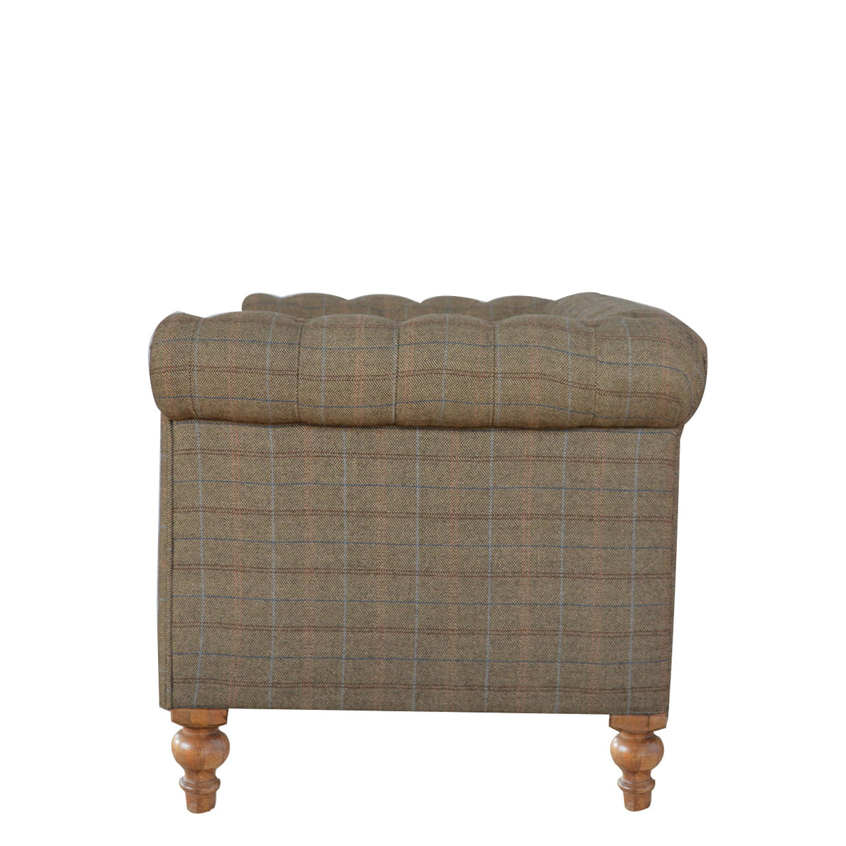 Multi Tweed 2 Seat Chesterfield Chair