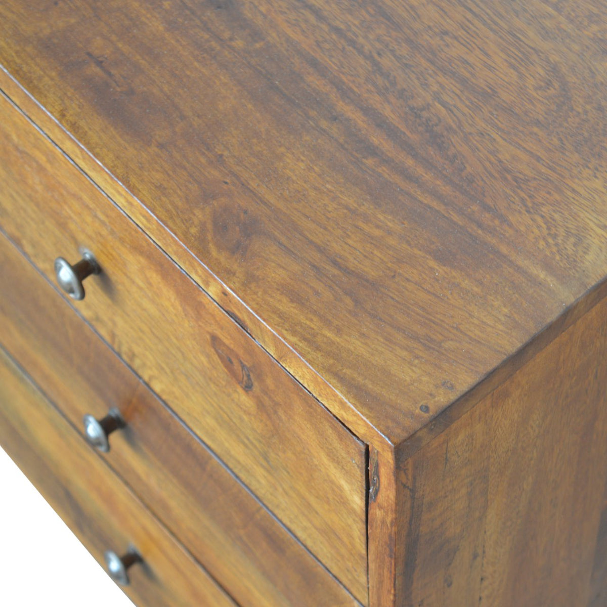 Carved Chestnut Sideboard Chest of Drawers