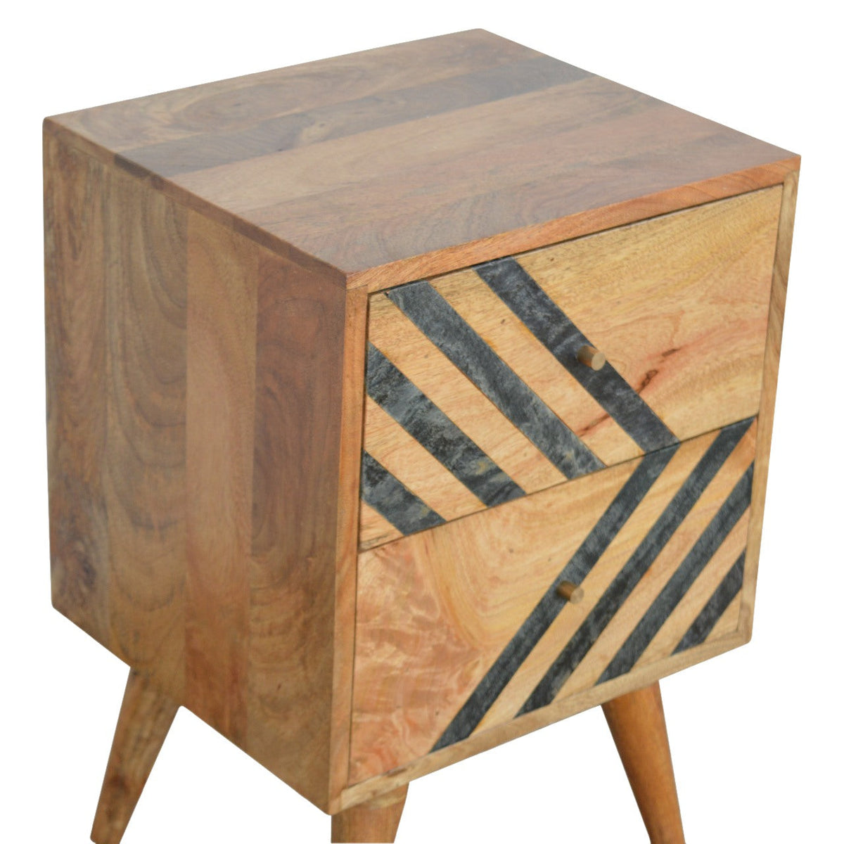 Slate Pattern Bedside Table