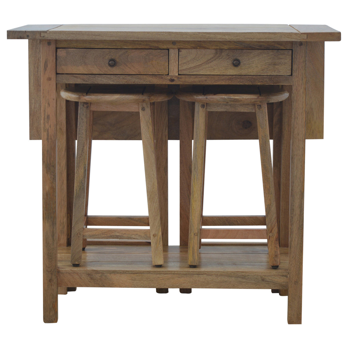Breakfast Table With 2 Stools Footstool
