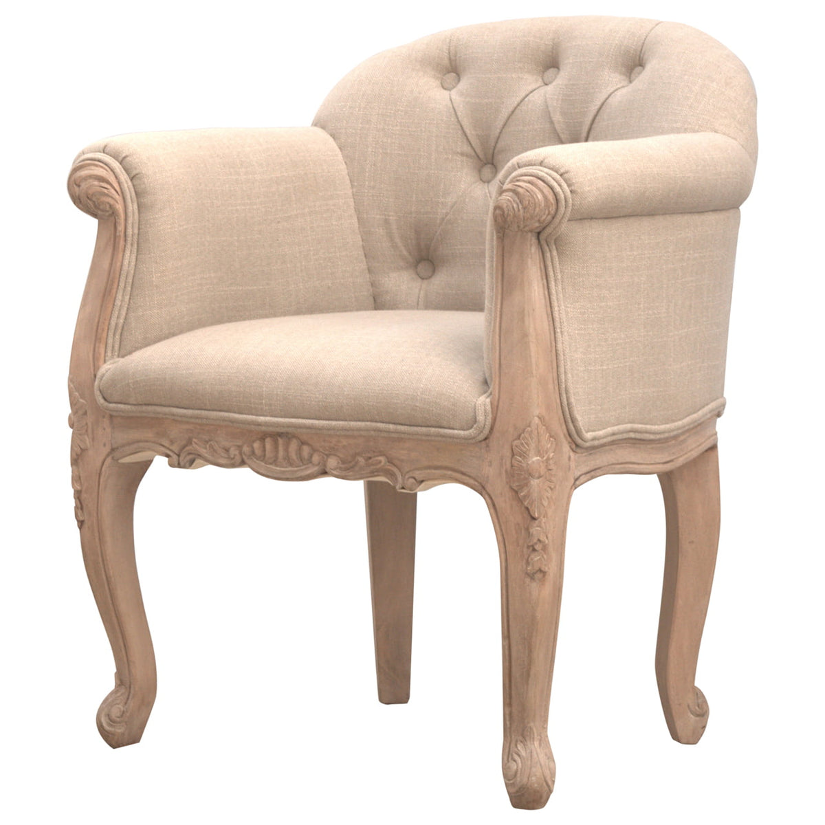 French Style Deep Button Chair
