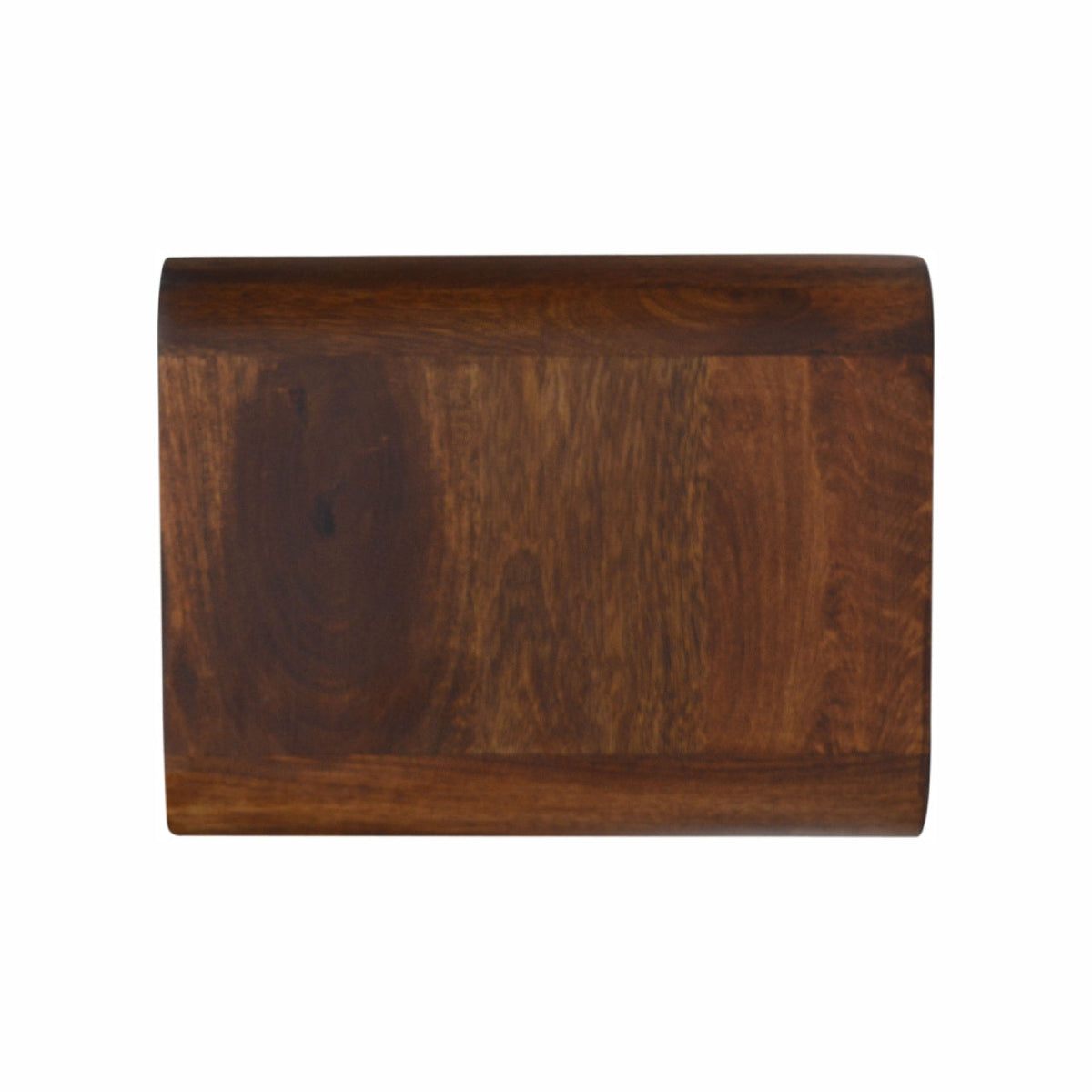 Floating Chestnut Open Console Chest of Drawers