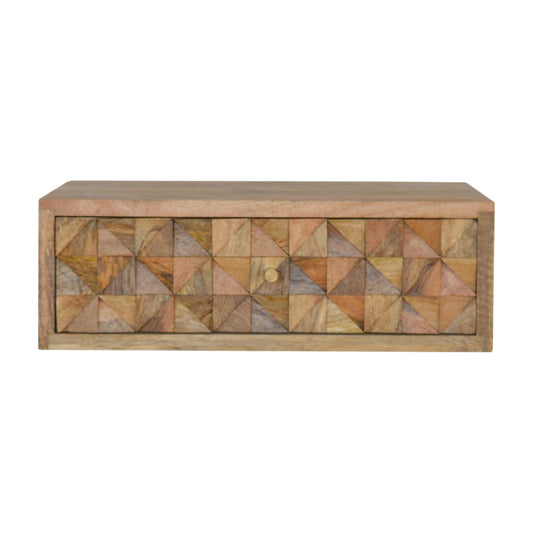 Floating Diamond Carve Bedside