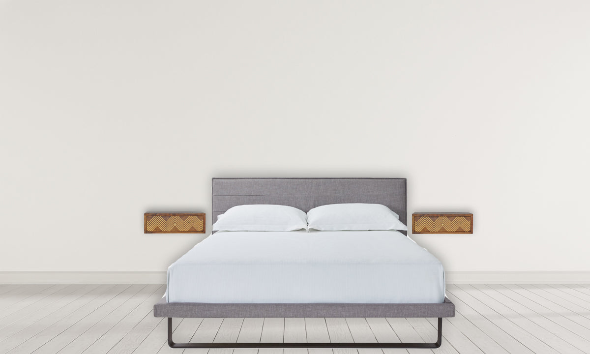 Wall Mounted Chevron Bedside