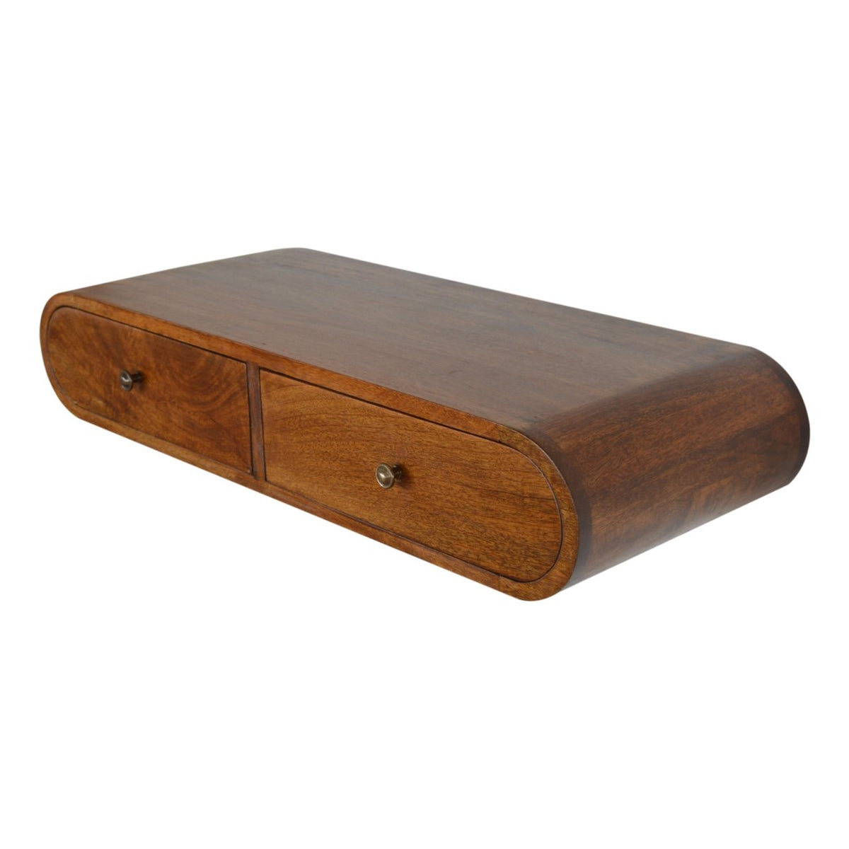 Floating Chestnut London Console Chest of Drawers