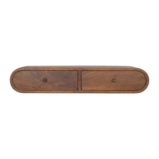 Floating Chestnut London Console Chest of Drawers
