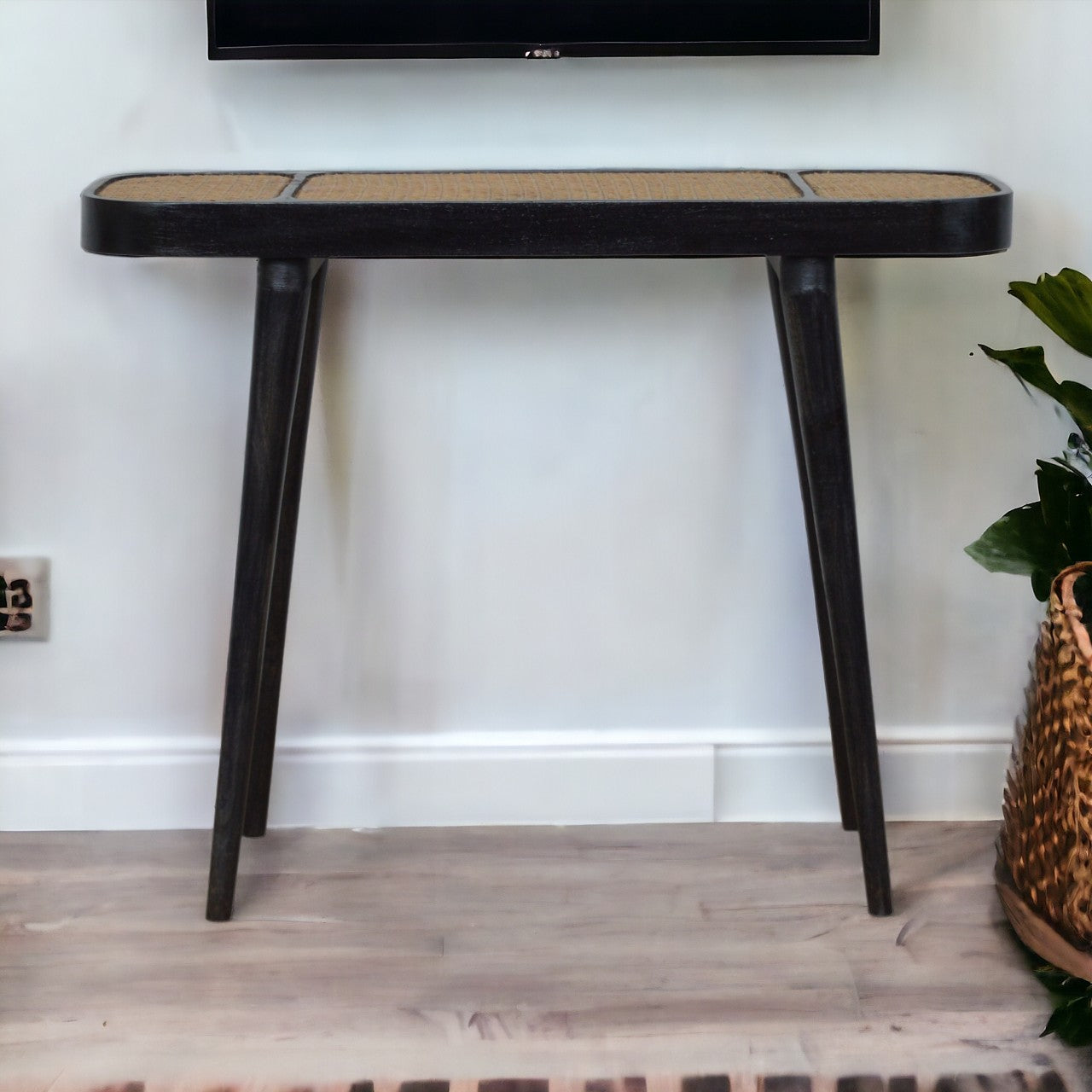 Larissa Carbon Black Console Table