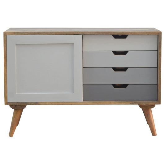 Grey Gradient Sliding Sideboard