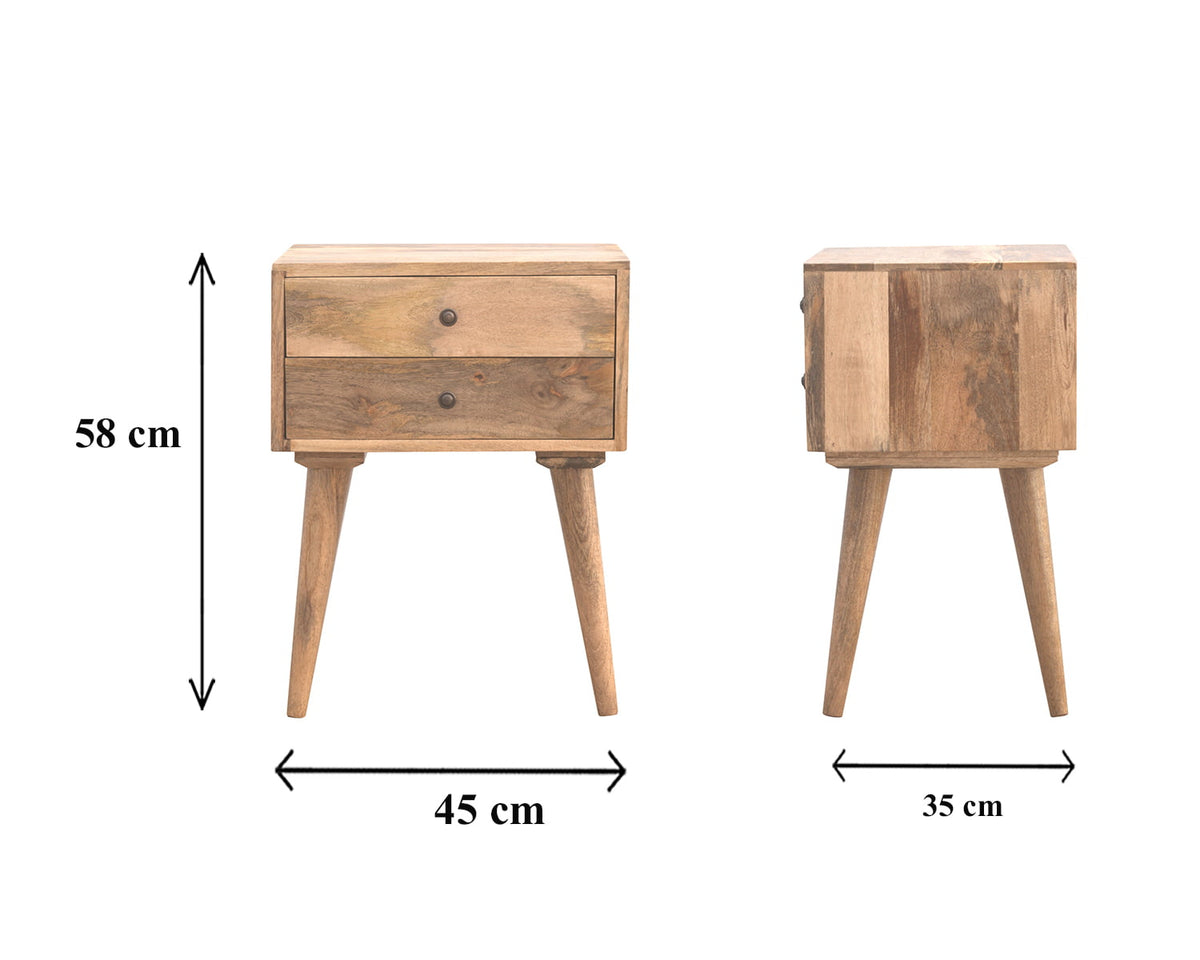 Modern Solid Wood Bedside Table