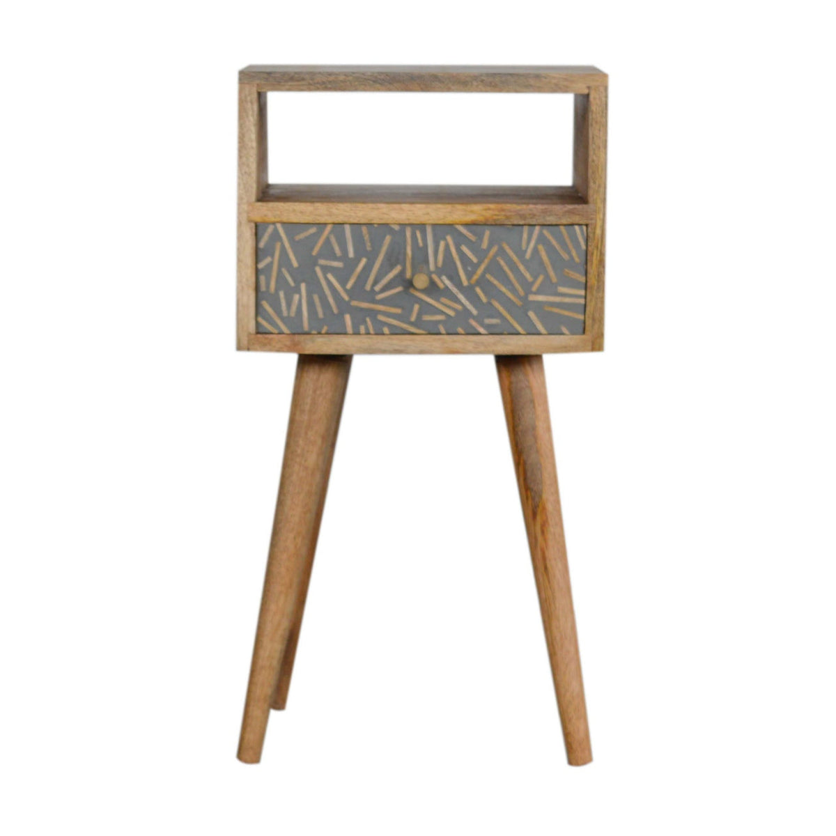 Mini Cement Chip Drawer Bedside Table