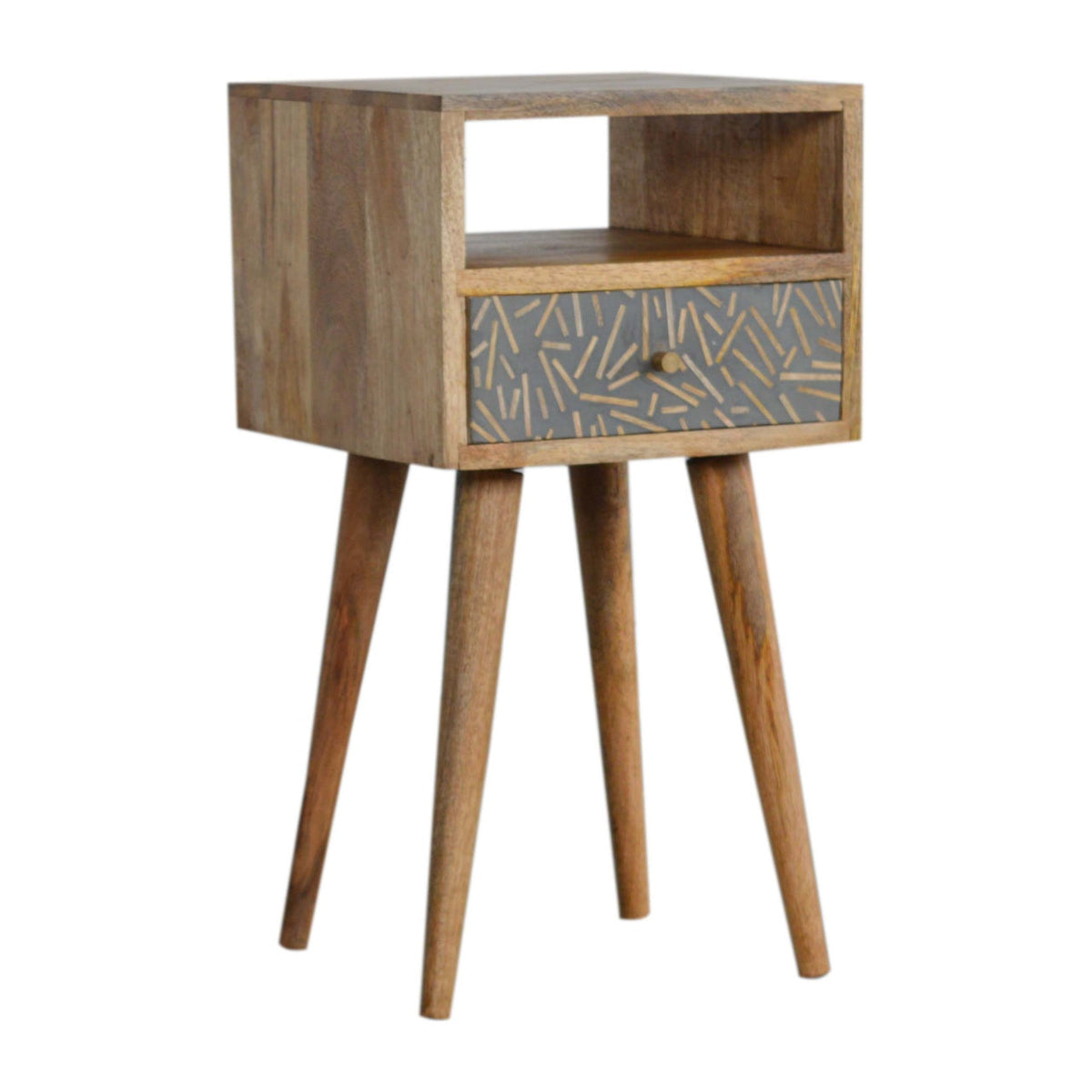 Mini Cement Chip Drawer Bedside Table