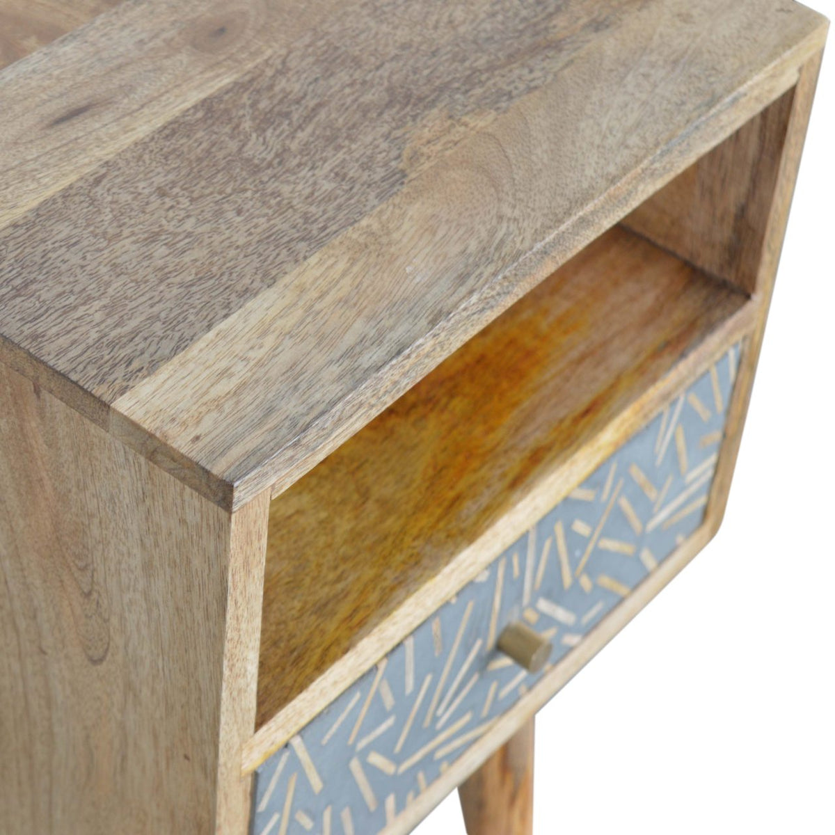 Mini Cement Chip Drawer Bedside Table
