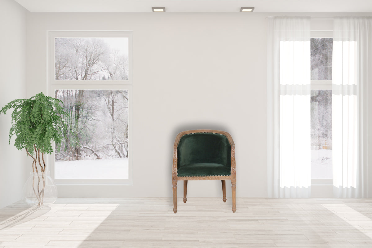 Emerald Velvet Occasional Chair
