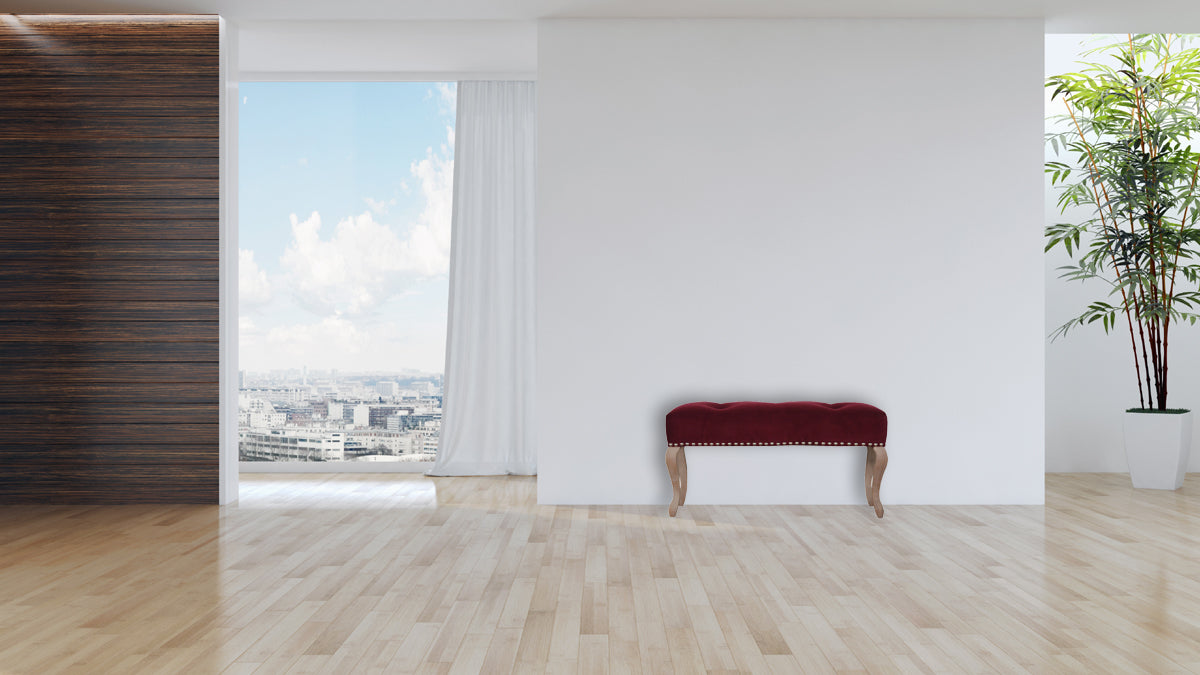 French Style Wine Red Bench