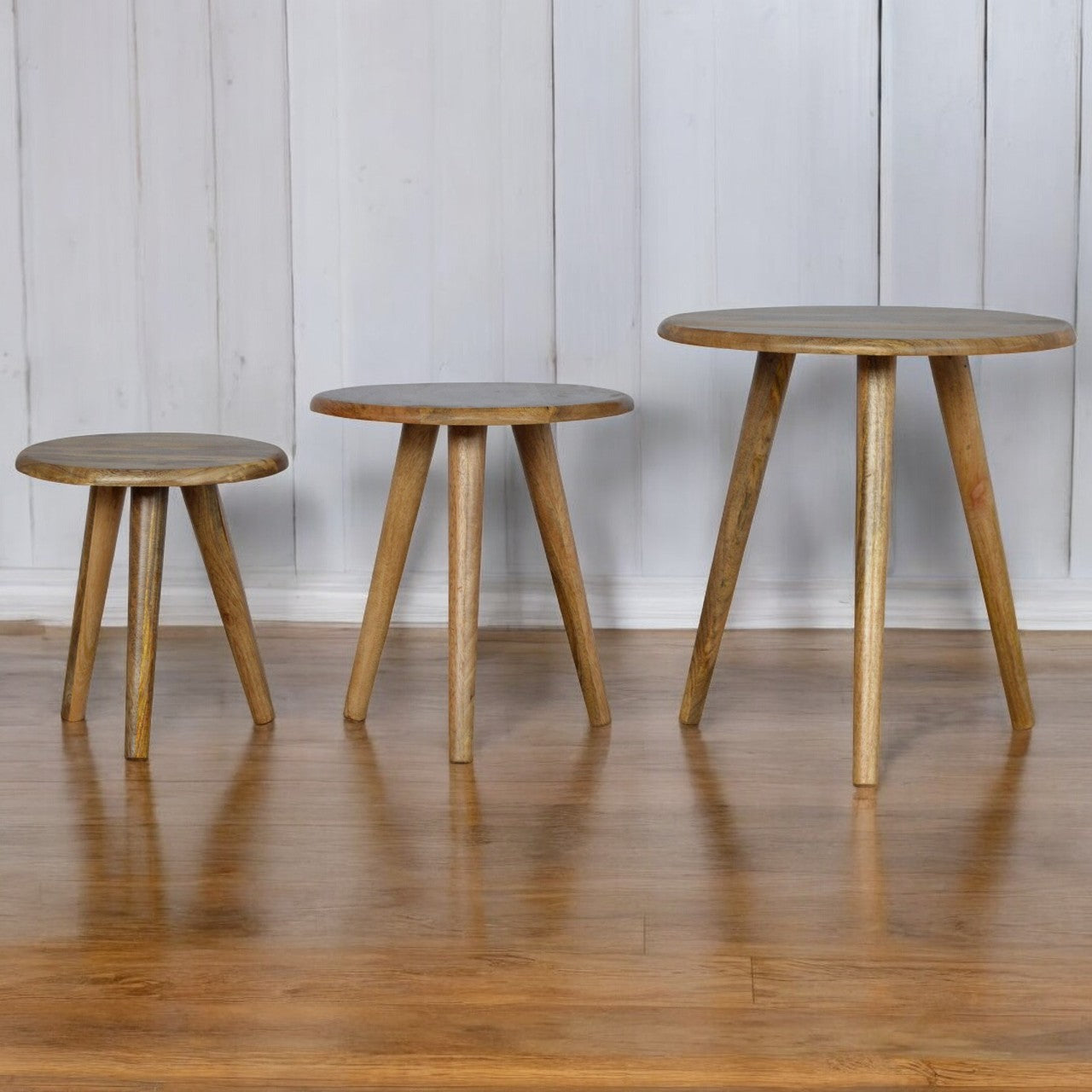 Oak-ish Nordic Nesting Stools