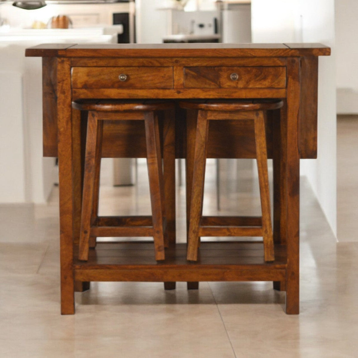 Chestnut Breakfast Table Chest of Drawers