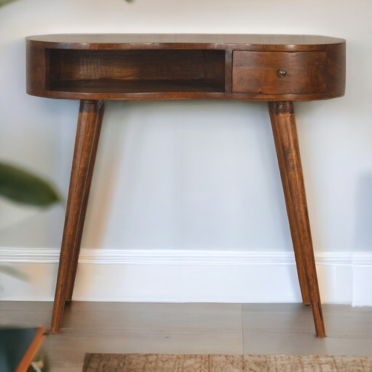 Chestnut Rounded Writing Desk