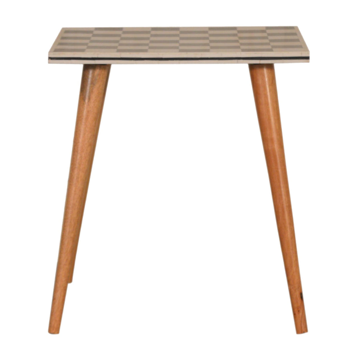 Checkered End Table Accent Piece