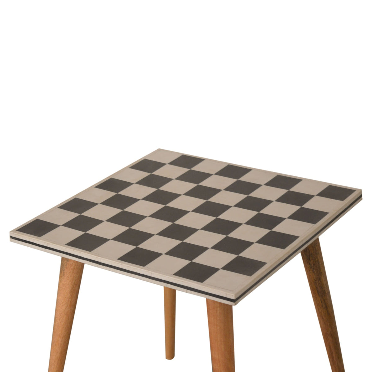 Checkered End Table Accent Piece