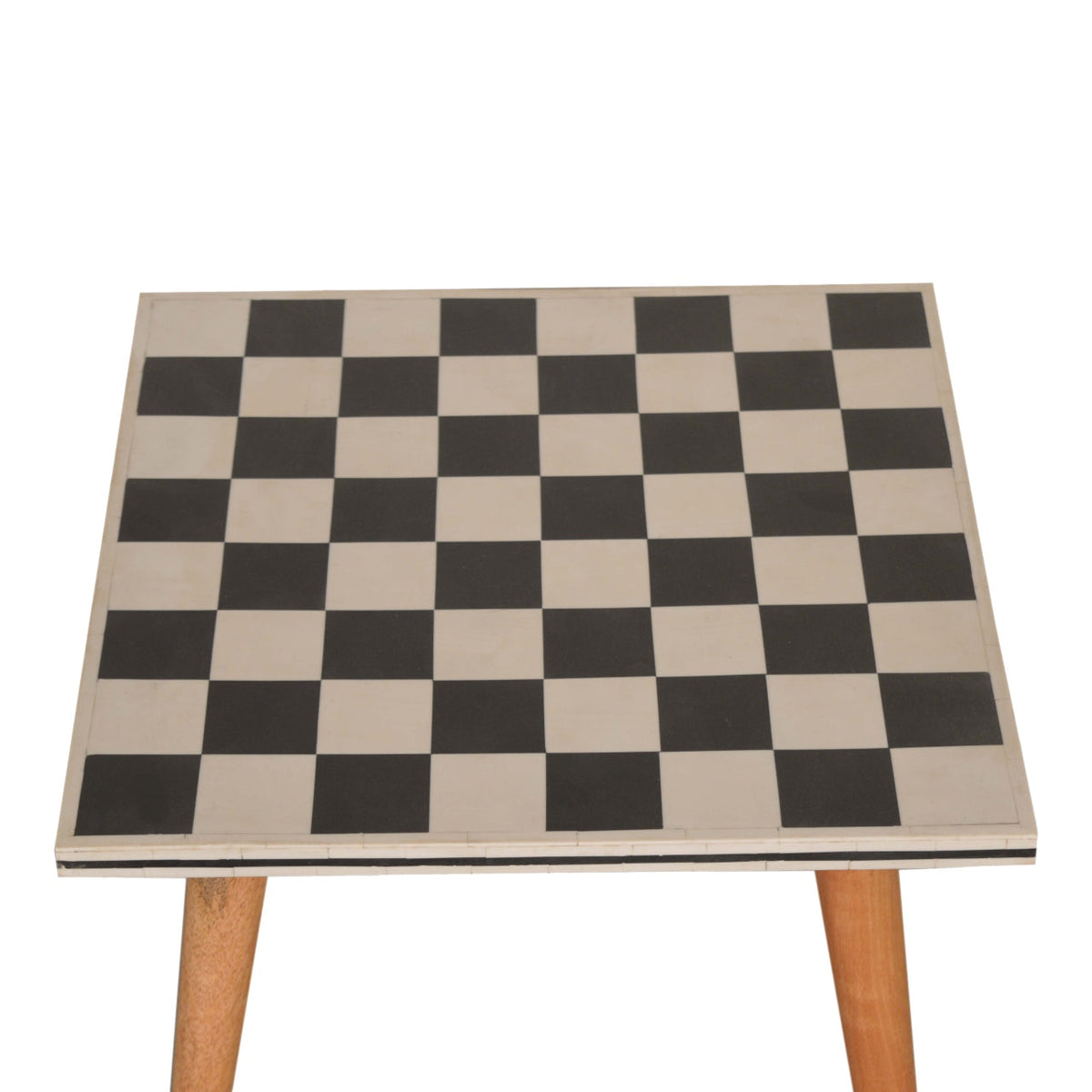 Checkered End Table Accent Piece